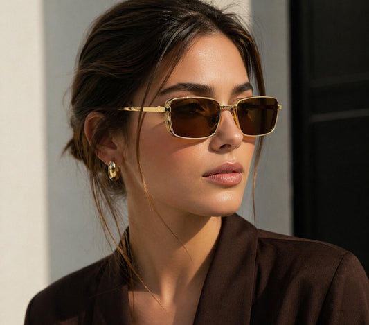Unisex Kahverengi Güneş Gözlüğü